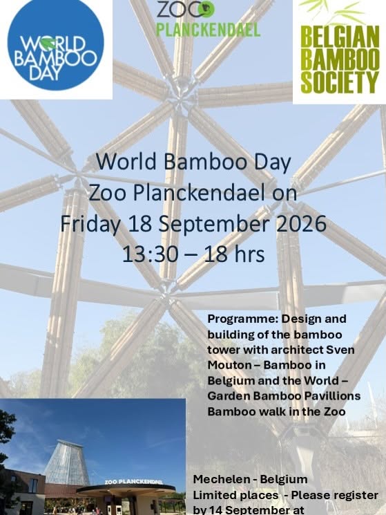 World Bamboo Day September 18 Belguim Event