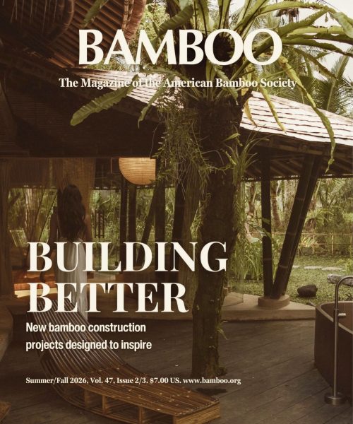 Cover from Bamboo Magazine Summer/Fall 2026, Vol. 47, Issue 2/3. Photo: Hideout Leaf Villa in Bali, Indonesia. Photo courtesy of Pablo Luna Studio